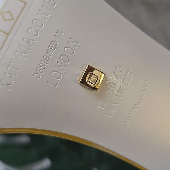 Kat Maconie Suzy Chain Sandal Heels Blue Size 10.5 Holiday Party Shoes - Picture 14 of 14